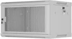 LANBERG Wall-Mount rack cabinet 19 inches 6U 600x450, perforated door (Flat Pack) grey