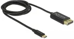 DeLOCK USB Kabel Type-C zu DisplayPort (DP Alt Mode) 4K 60 Hz 1 m koaxial
