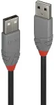 Lindy USB 2.0 Kabel Typ A/A Anthra Line M/M 3m