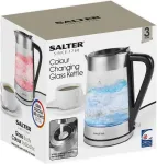 Salter EK5078SSFVDE Colour Changingt Glass Kettle