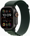 APPLE Watch Ultra 2 GPS + Cellular 49mm Black Titanium Case with Dark Green Alpine Loop - Medium