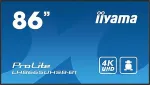 Monitor IIYAMA CONSIGNMENT IIYAMA 217.0cm(86") LH8665UHSB-B1 16:9 2xHDMI+DP+2xUSB IPS retail (Speditionsversand)