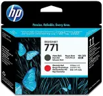 Tooner HP Inc Hewlett-Packard HP 771 - Druckkopf mattschwarz, Chromatic Red (CE017A)