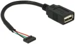 DELOCK Kabel USB 2.0 Pfostenbuchse 2,00 mm 5 Pin > USB 2.0 Typ-A Buchse 15 cm