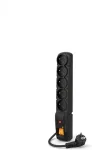 Acar F5 power extension 1.5 m 5 AC outlet(s) Indoor Black