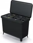 Prosperplast KEDEN WASTE BIN SYSTEMA 3x10L - BLACK RECYCLED