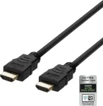 DELTACO ULTRA kiire HDMI-kaabel, 48Gbps, 2m, svart