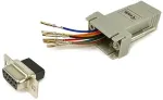 EQUIP Adapter DB9 Serial->RJ45 Bu/Bu 8Pin grau Polybeutel