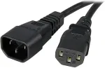 Startech .com Standard Computer Power Cord Extension - C14 to C13 - Spannungsversorgungs-Verl&auml;ngerungskabel - IEC 320 EN 60320 C13 - IEC 320 EN 60320 C14 - 1,0m - Schwarz (PXT1001M)