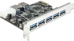 DELOCK PCI Express Karte > 5 x extern + 2 x intern USB 3.0 (89355)