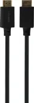Deltaco DisplayPort kaabel, DP 1.4, 8K@60Hz, 2m, must