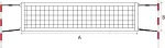 Pokorny Site Beach tennis net POKORNY Econom 8,5x1m