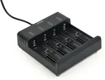 GEMBIRD Battery charger USB Ni-MH+Li-ion black