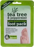 Xpel Tea Tree & Peppermint Deep Moisturising Foot Pack 1tk - kooriv mask jalgadele