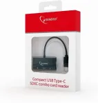 Kaardilugeja GEM BIRD UHB-CR3-02 compact USB Type-C
