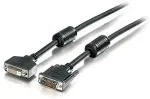 Equip DVI-D Kabel DL Erweiterung 1920x1200 St/Bu 1.80m sw Polybeutel