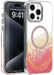TelForceOne Epoxy Mag mobile phone case 15.5 cm (6.1") Cover Gold, Pink, Transparent