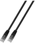 EFB-Elektronik EFB RJ45 Patchkabel Cat.6 U/UTP PVC CCA schwarz 3m