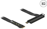DELOCK M.2 Key M zu PCIe x16 NVMe Adapter mit 20 cm Kabel