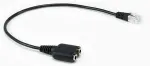 EQUIP Telefonkabel RJ9->2x3.5mm St/Bu 0.25m schwarz