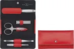 Zwilling Twinox Manicure Set &ndash; 5 pcs Leather Pouch - Red