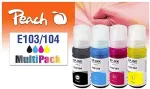 Tooner Peach Patrone Epson 103/104 MultiPack bk,c,m,y remanufactured