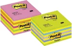 Post-it M&auml;rkmekuup 2028NB Lollipop 76x76 mm, 450 lehte, roheline-sinine