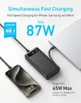 ANKER Power bank 20000mAh 65W USB-C Cable, Black