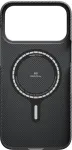 PITAKA Kaitse&uuml;mbris Ultra-Slim, Apple iPhone 17 Pro, must/hall, &uuml;li&otilde;huke, MagSafe &uuml;hilduv,