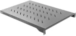 LANBERG 19" fixed shelf 1U/483x700mm, max load capacity up to 15kg | AK-1010-B | Black