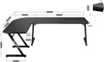 Huzaro Hero 7.0 computer desk Black