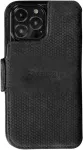 Krusell Kaitse&uuml;mbris kaanega Leather PhoneWallet, Apple iPhone 13 Pro Max, naturaalsest nahast, must,