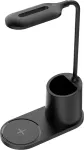 Fellowes Platinet PDL1930B LED table lamp 3W dimmable, wireless charging, black