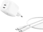 Belkin BOOSTCHARGE 50W DUAL USB-C LADE POWER DELIVERY UND PPS INKL. 1M