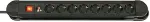 Lindy 73104 power extension 8 AC outlet(s) Indoor Black
