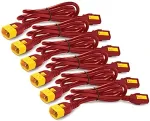 Apc Power cable kit power IEC 60320 C13 to IEC 60320 C14 10 A 1,2m red