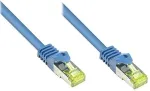 Alcasa GoodConnections RJ45 Patchkabel mit Cat. 7 Rohkabel und Rastnasenschutz (), S/FTP, PiMF, halogenfrei, 500MHz, OFC, blau, 30m,