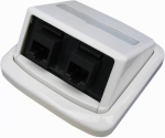 ABB Double socket TANGO 2xRJ45 Cat5e UTP white, BKkeys