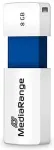 M&auml;lukaart MEDIARANGE STICK USB STICK 8GB USB 2.0 Slider blue
