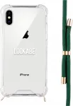Lookabe Necklace iPhone X/Xs gold green loo013