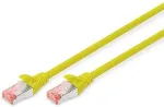 Digitus Patchkabel Cat6 S/FTP 2xRJ45 1.0m gelb Hebelschutz Polybeutel