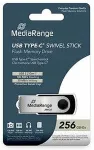 M&auml;lukaart MEDIARANGE USB-Stick USB 3.2 Gen1 USB-C 256GB
