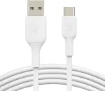 Belkin USB-A TO USB-C PVC WHITE 1M TWIN PACK