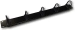 DATACOM 19" mounting panel 1U 5x plastic eye 3x3cm black