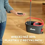 VILEDA 4023103227446 mop Microfibre, Plastic Wet Black, Red