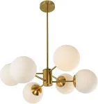 No name PENDANT LIGHT RAILE 6XE27 GOLD