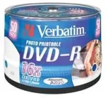 Toorikud VERBATIM 1x50 DVD-R 4,7GB 16x Speed, photo printable
