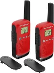 MOTOROLA TALKABOUT T42 two-way radio 16 channels Black, Red
