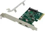 V&otilde;rgukaart CONCEPTRONIC 4xPCIe2.0 Card 2xUSB-C3.2 Gen2 10Gbps