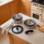 Russell Hobbs RH04041 Stainless Steel 8 Piece Smart Clip Cookware Set